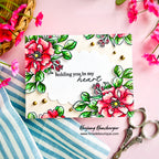 Simon Says Stamps and Dies Wild Rose set1196wr In My Heart Corner Florals Card