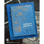 Simon Says Stamps and Dies Wild Rose set1196wr In My Heart Fresh Sending You Peace Card