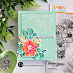 Simon Says Stamps and Dies Wild Rose set1196wr In My Heart Friendship Card Sandi MacIver | color-code:ALT11