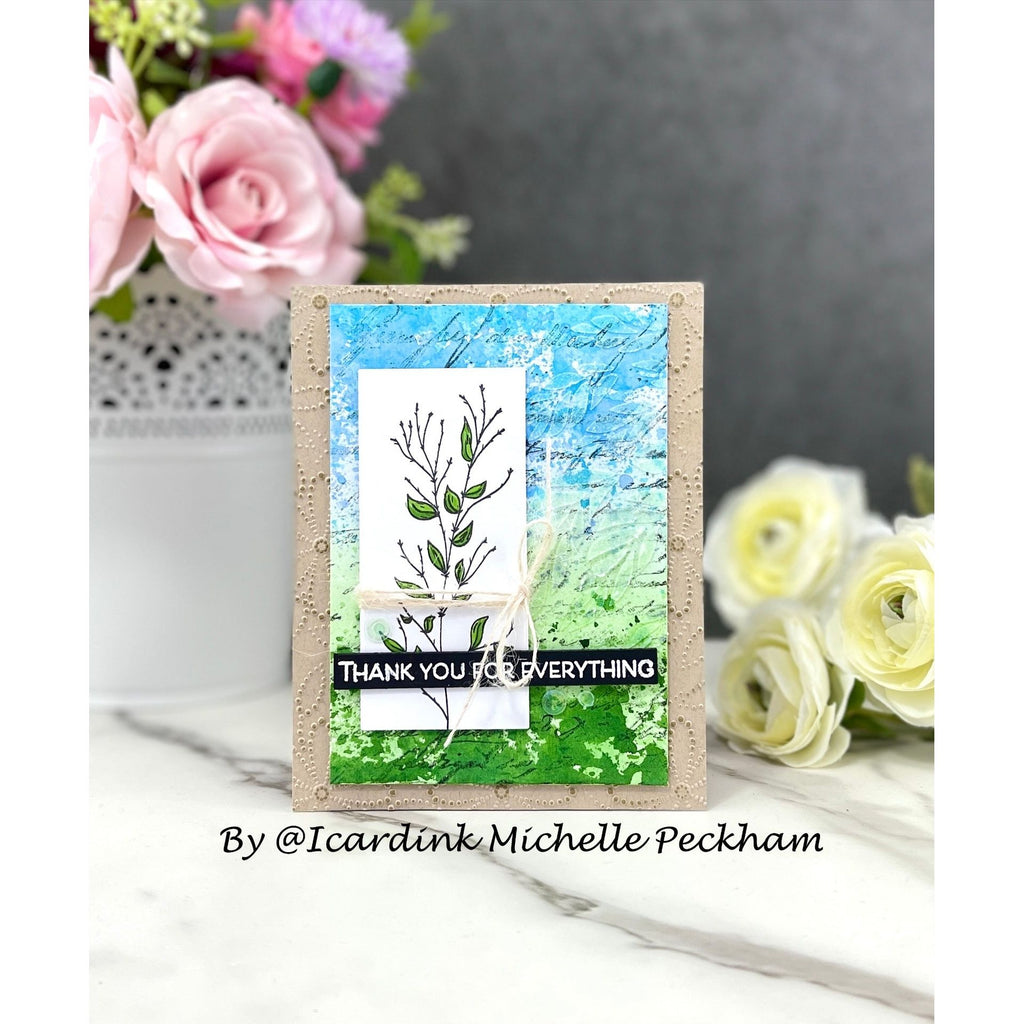 Simon Says Stamps and Dies Wildflower Cuttings set1003wc Friend Like You Thank You Card Michelle Peckham