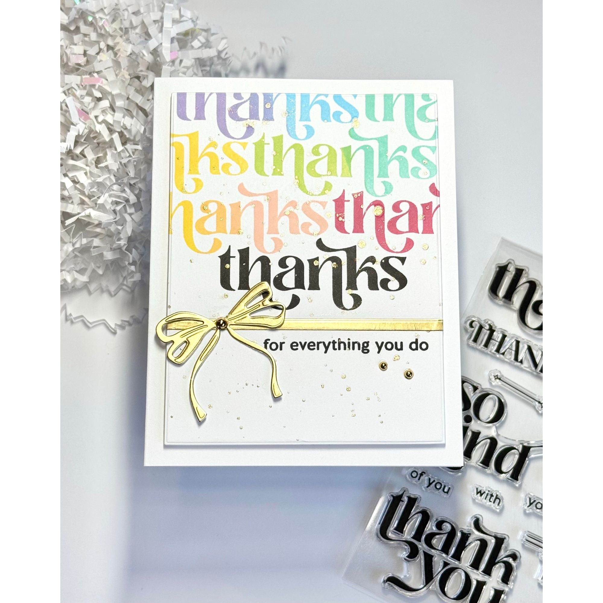 Simon Says Stamps and Dies With Thanks set968wt You Are My Favorite Thanks Card Karen Downs