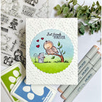 Simon Says Stamps and Dies Woodland Friends set1304wf Every Happiness Barb Engler Owl and Mouse Friend Card