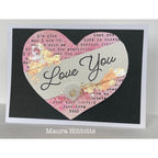 Simon Says Stamps and Dies Words of Love Bundle set1157wl Heart to Heart Love You Card Maura Hibbitts