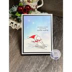 Simon Says Stamps and Dies Wrapped In Scarves set1087ws And Everything Nice Christmas Card Kim Taylor Sledding