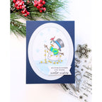 Simon Says Stamps and Dies Wrapped In Scarves set1087ws And Everything Nice Christmas Card Rachel Kleinmann Snowman