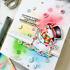 Simon Says Stamps and Dies Wrapped In Scarves set1087ws And Everything Nice Christmas Card | color-code:ALT03 Emily Midgett Snowman Lights