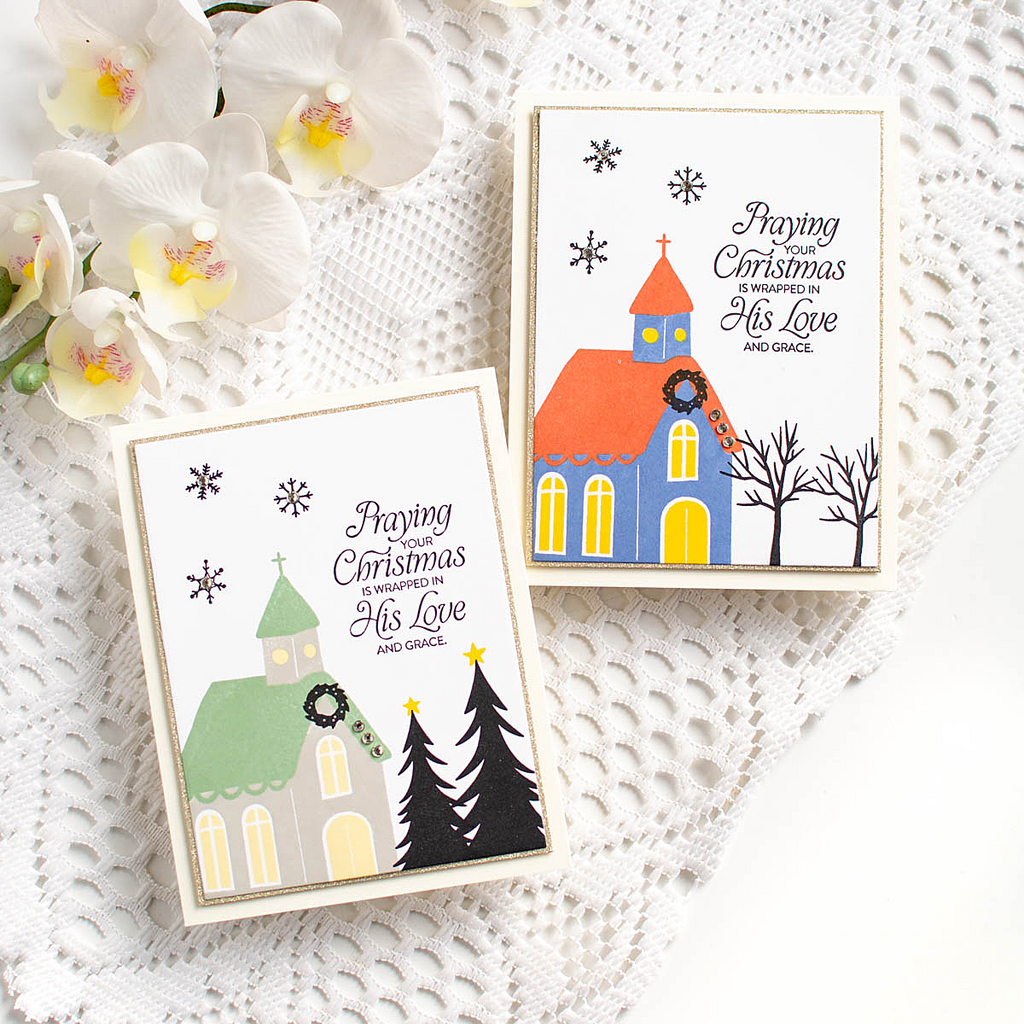Simon Says Stamps and Dies Wrapped in His Love set1071wl Christmas Cards | color-code:ALT06 Heather Hoffman Color Options