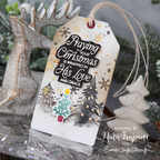 Simon Says Stamps and Dies Wrapped in His Love set1071wl Christmas Tag Nina Trapani Neutrals with Tree
