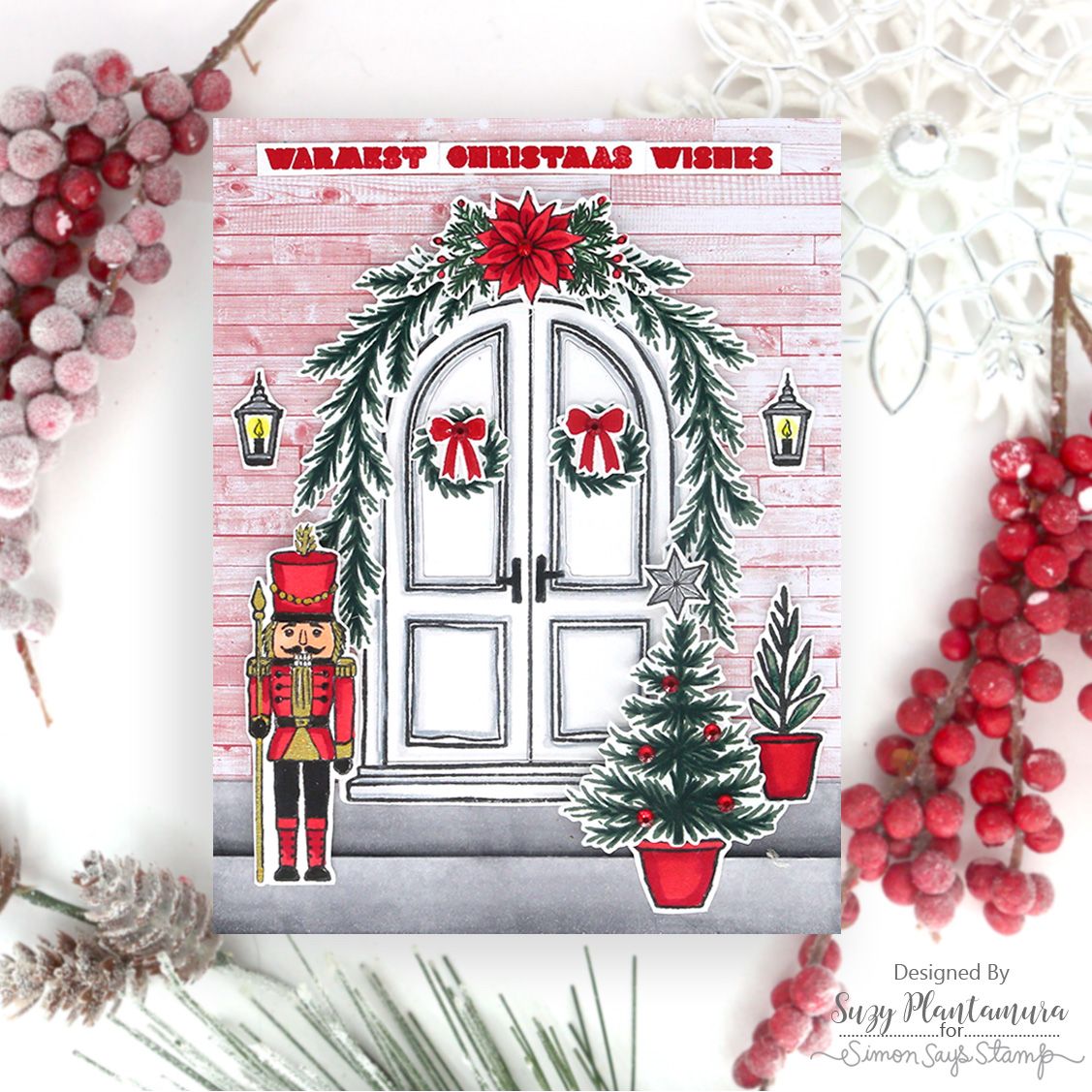 Simon Says Stamps and Dies Wrapped with Love set1117wl Christmas Card Suzy Plantamura | color-code:ALT01