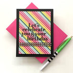 Simon Says Stamps and Dies XL Birthday Greetings Birthday Card Susan R Opel