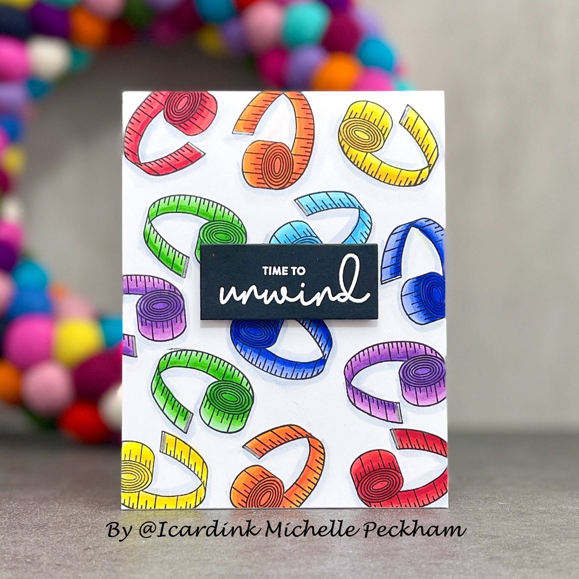 Simon Says Stamps and Dies Yarn Love Words And Images set622yl Yarn Pun Card Michelle Peckham | color-code:ALT04