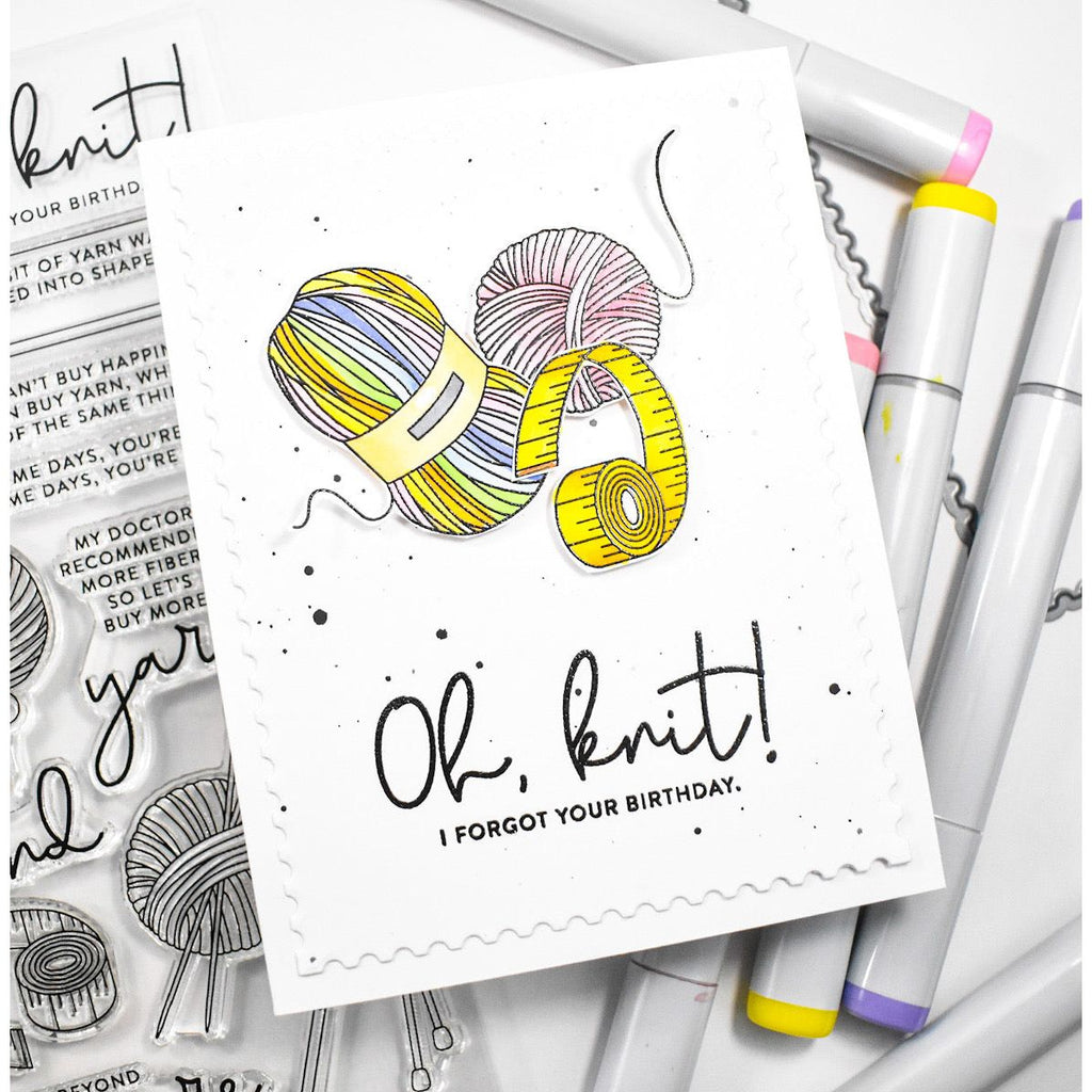 Simon Says Stamps and Dies Yarn Love Words And Images set622yl Yarn Pun Card Tracy Ware | color-code:ALT07