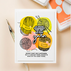 Simon Says Stamps and Dies Yarn Love Words And Images set622yl Yarn Pun Card Yana Smakula | color-code:ALT09