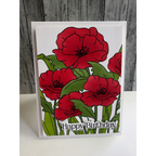 Simon Says Stamps and Stencils Poppy Field Birthday Card Lisa Addesa | color-code:ALT04