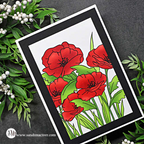 Simon Says Stamps and Stencils Poppy Field set649pf Out Of This World Veterans Day Card Sandi MacIver | color-code:ALT03