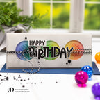 Simon Says Stencil And Die Patterned Circles set668pc Stamptember Birthday Card | color-code:ALT01 Jean Doeringsfeld Slimline