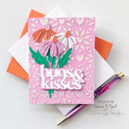 Simon Says Stencil Heart Blooms ssst221733 Sweetheart Love Card Susan Opel Hugs & Kisses 
