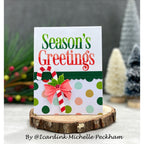 Simon Says Stencils And Dies Just My Type Christmas set691jc Season Of Wonder Christmas Card Michelle Peckham Candy Cane