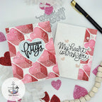 Simon Says Stencils and Dies Love City set1135lc Heart to Heart Meg Brooks Hugs and Heart Cards