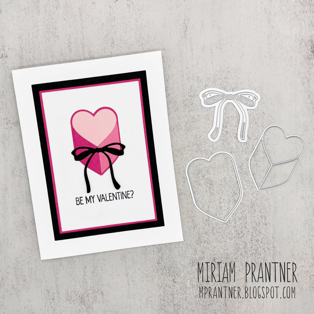 Simon Says Stencils and Dies Love City set1135lc Heart to Heart Miriam Prantner Be Mine Card