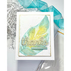 Simon Says Stencils and Dies White Fusion set953wf Rain or Shine Thanks Card Karen Downs Luminous