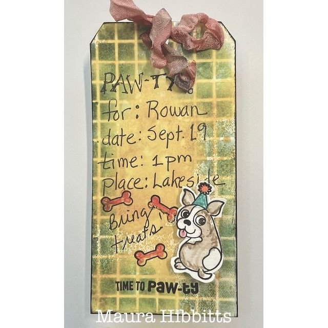 Simon Says Clear Stamps Simon's Pawty 3235ssc Party Invitation