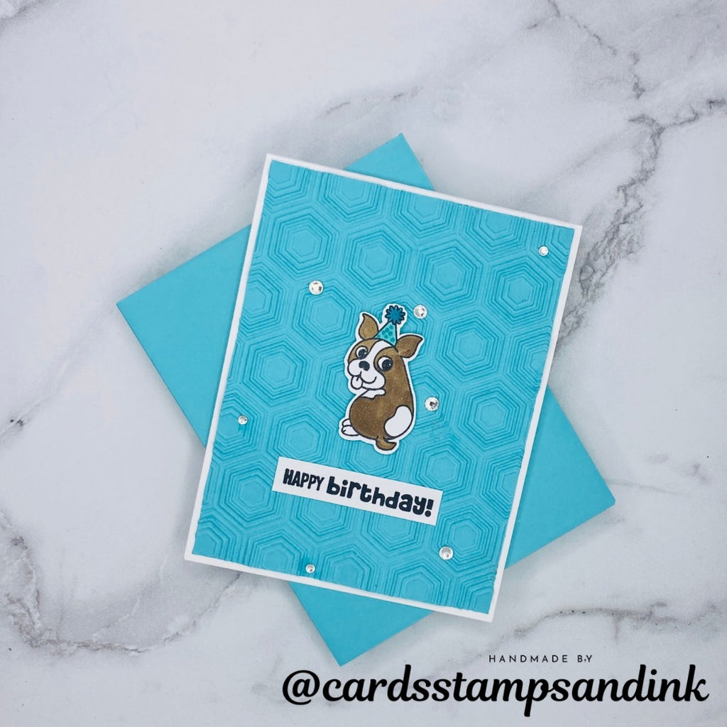 Simon Says Clear Stamps Simon's Pawty 3235ssc Birthday Card