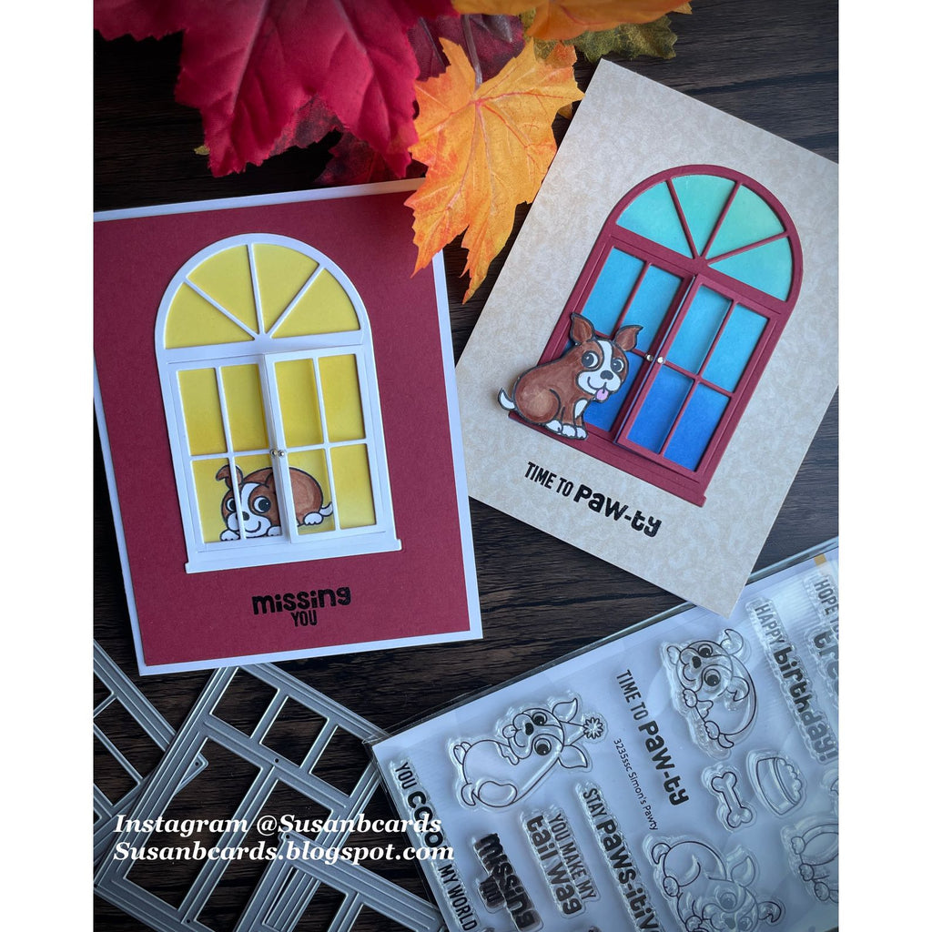 Simon Says Clear Stamps Simon's Pawty 3235ssc Doggie Cards | color-code:ALT01