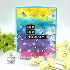 CZ Design Stencil Simple Stars czt012 Congrats Card