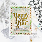 Simon Says Clear Stamps Simple Wedding Wishes 3049ss Celebrate Wedding Card