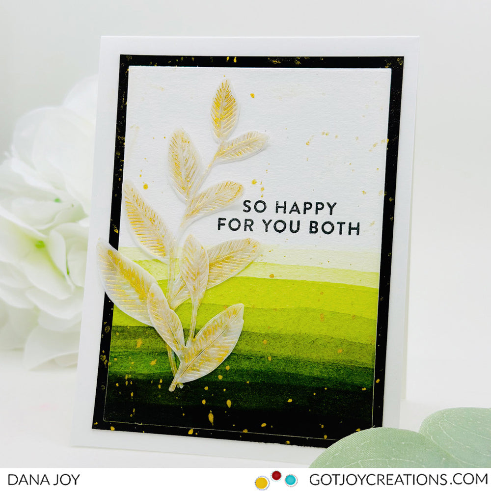 Simon Says Clear Stamps Simple Wedding Wishes 3049ss Celebrate Wedding Card