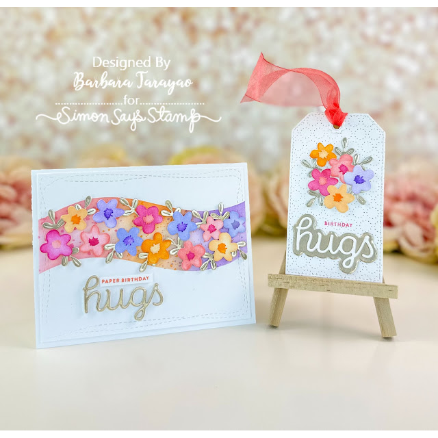 Simon Says Stamp Simple Flowers Wafer Dies s883 Splendor Hugs Duo | color-code:ALT05
