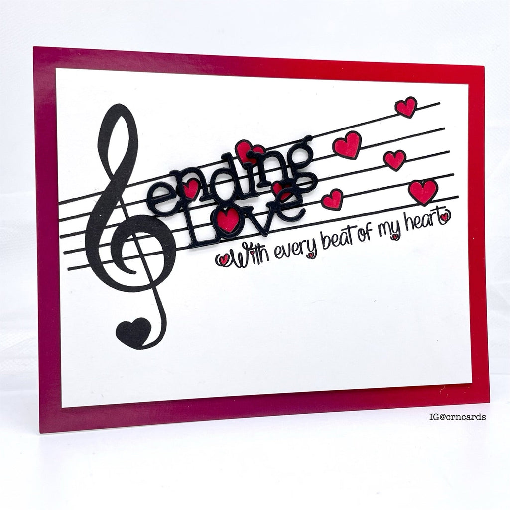 Simon Says Stamp Simple Sending Love Wafer Dies 1120sd Cheering for You Sending Love Card