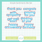 Sweet 'N Sassy Simple Sentiments Dies snsd-0249