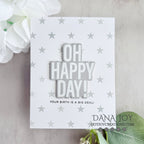CZ Design Stencil Simple Stars czt012 Birthday Card | color-code:ALT03