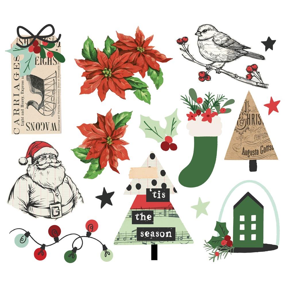 Simple Stories All Wrapped Up Big Bits And Pieces 25421 Christmas Images