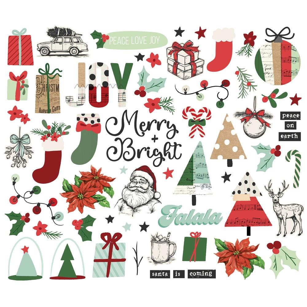 Simple Stories All Wrapped Up Bits And Pieces 25418 Christmas Images