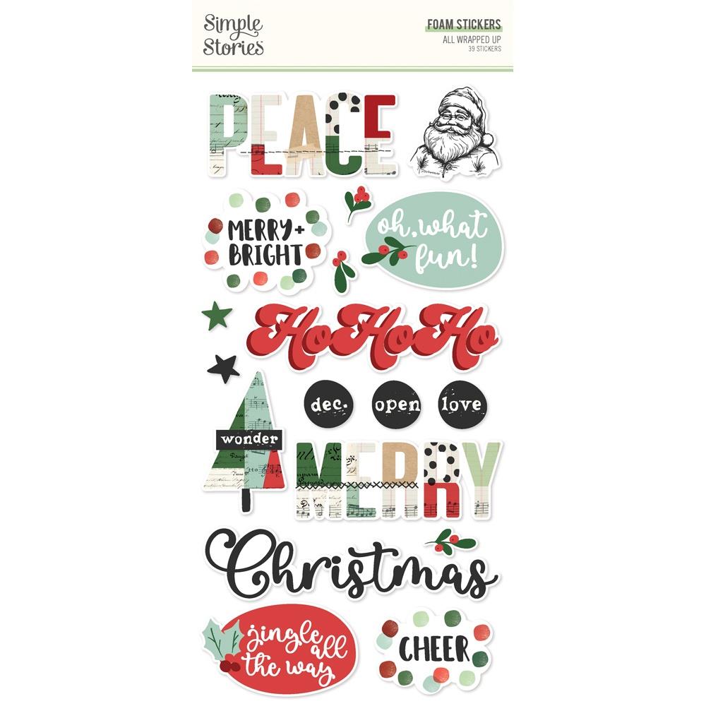 Simple Stories All Wrapped Up Foam Stickers 25422