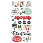 Simple Stories All Wrapped Up Foam Stickers 25422 Christmas Sentiments