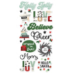 Simple Stories All Wrapped Up Foam Stickers 25422 Holiday Sentiments