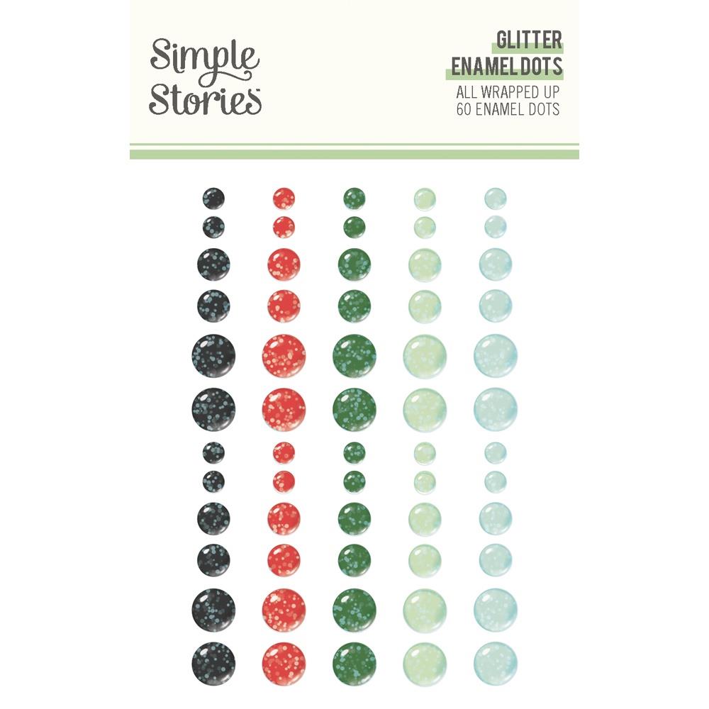 Simple Stories All Wrapped Up Glitter Enamel Dots 25424