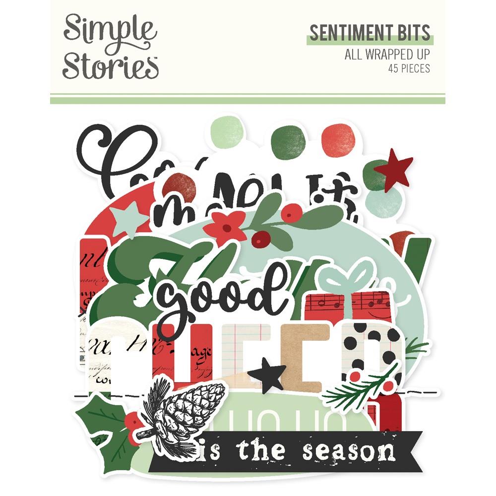 Simple Stories All Wrapped Up Sentiment Bits And Pieces 25420