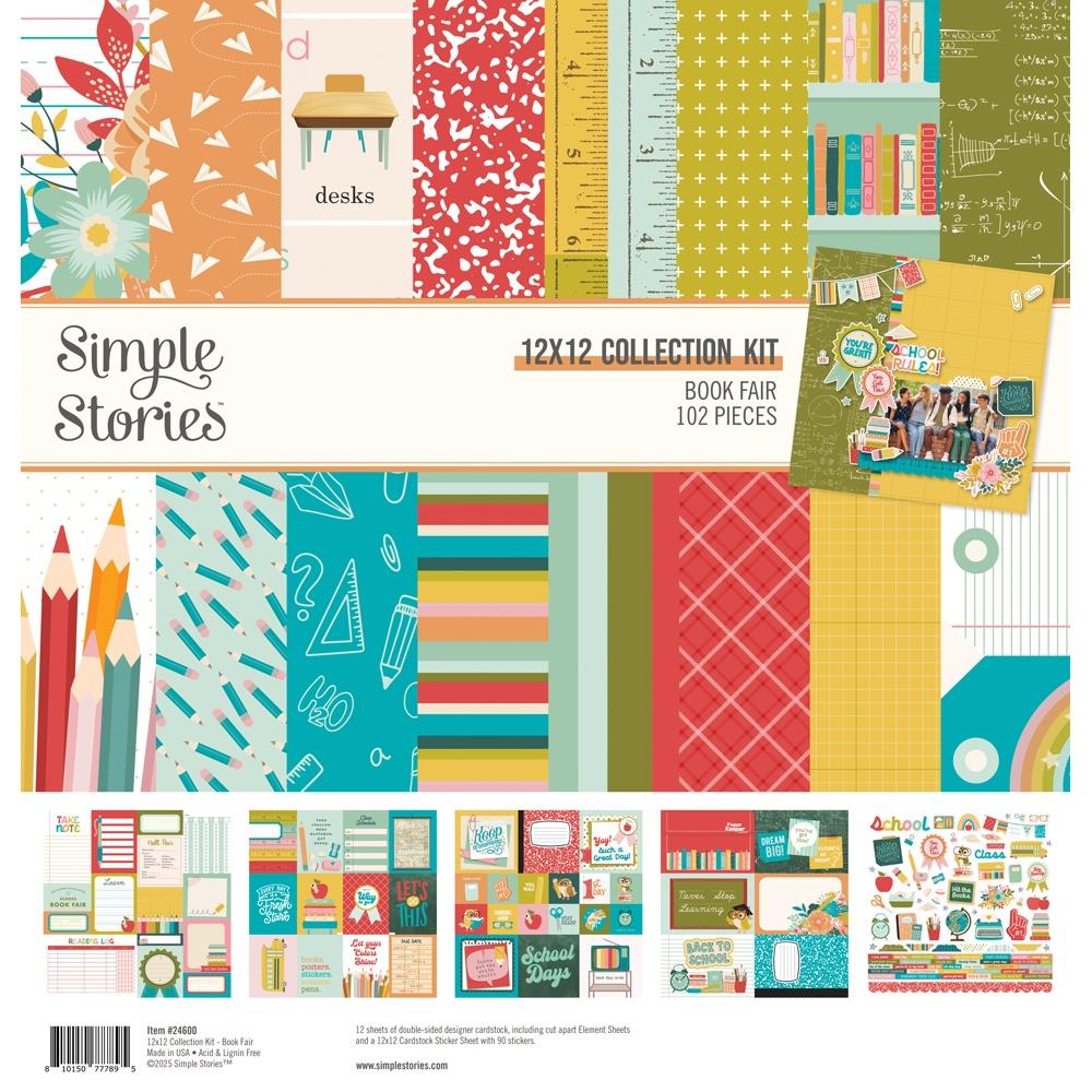 Simple Stories Book Fair 12 x 12 Collection Kit 24600