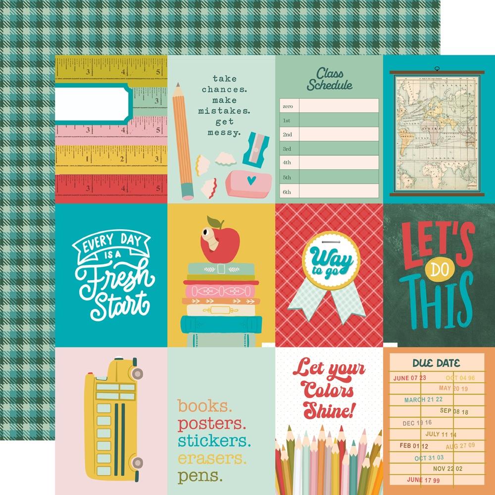 Simple Stories Book Fair 12 x 12 Collection Kit 24600 3X4 Elements