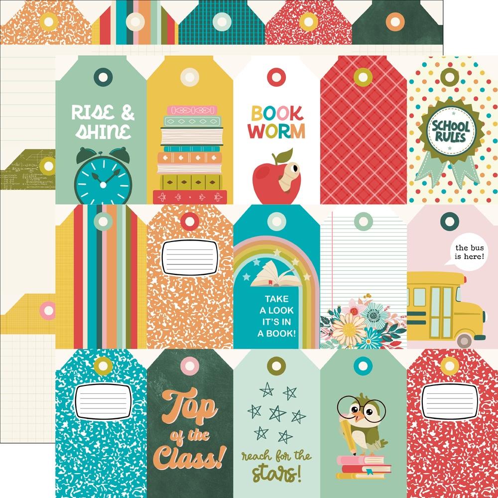 Simple Stories Book Fair 12 x 12 Collection Kit 24600 Tag Elements
