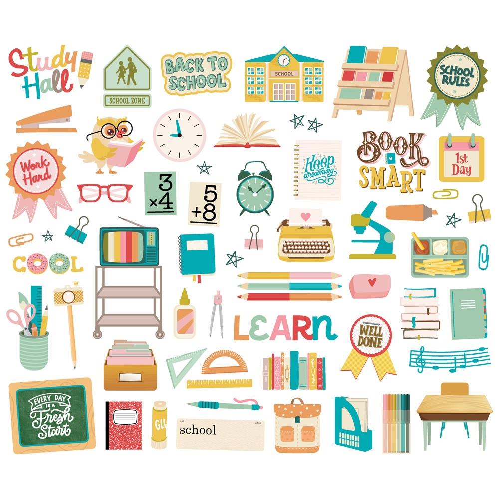 Simple Stories Book Fair Bits And Pieces 24618 Detailed Image