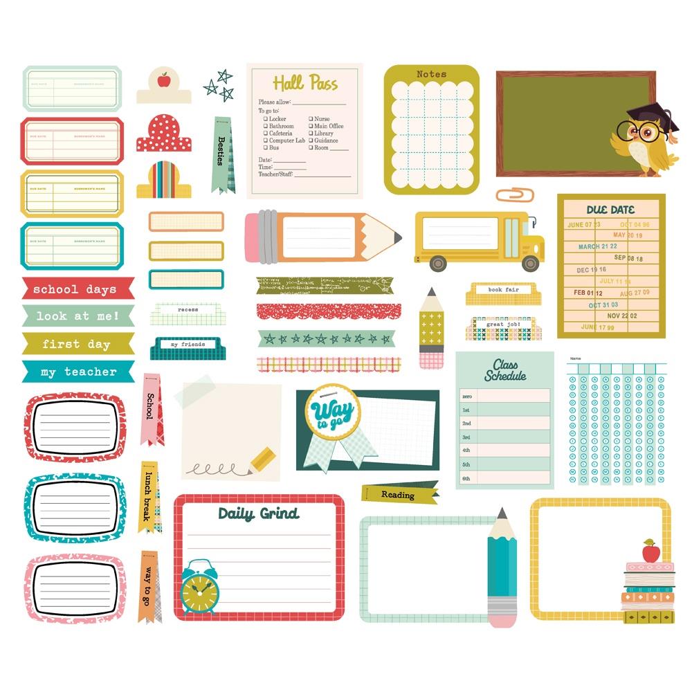 Simple Stories Book Fair Journal Bits And Pieces 24619 Detailed Image