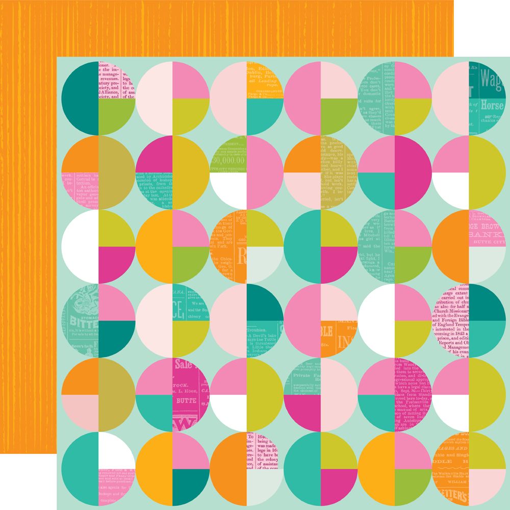 Simple Stories Color Me Happy 12 x 12 Collection Kit 26500 Geometric Circles