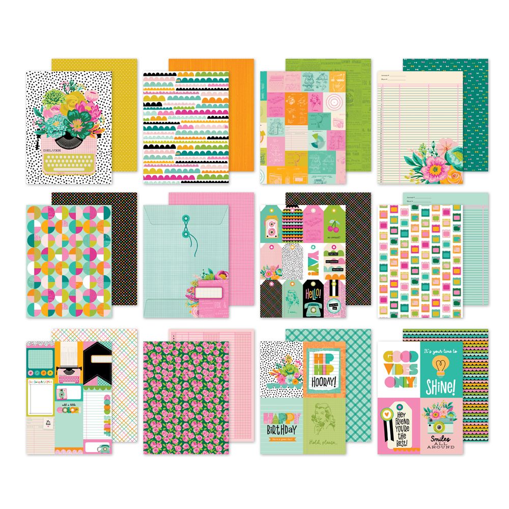 Simple Stories Color Me Happy 6 x 8 Paper Pad 26516 Product Images