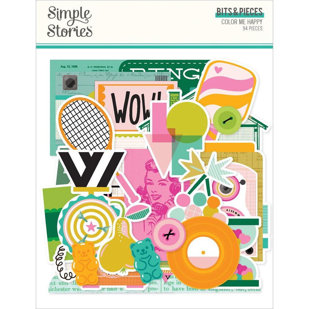 Simple Stories Color Me Happy Bits And Pieces 26519